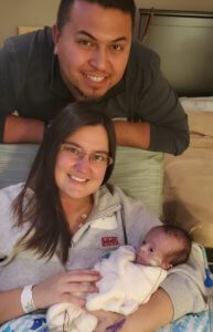 Amanda & Gerald with Roman after his birth